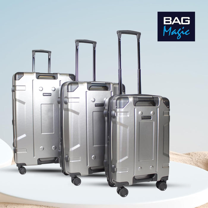 Bordlite 3-Piece ABS Hard Shell Luggage Set, 20", 24" and 28" Suitcases with TSA Locks, Lightweight Expandable Travel Cases with 360° Spinner Wheels