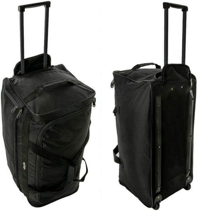 X Large 28" Super Lightweight Wheeled Luggage Suitcase Trolley Holdall Case Bag (Grey)