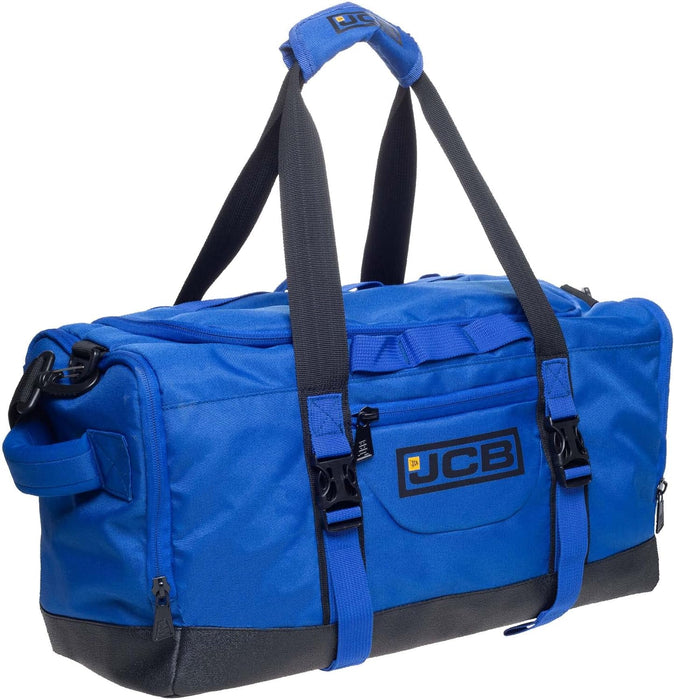 JCB - Holdall Duffle Bag - Royal Blue - Water-Resistant Pu Base - Adjustable Shoulder Strap - 1,000 Denier Polyester - Maximum Capacity of 25L - Ideal Gym, Travel Or Overnight Bag