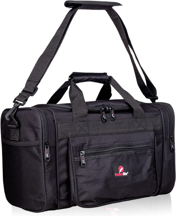 Roamlite Hand Luggage Size Bags - Small Travel Holdalls Ryanair Personal 2nd Item - Cabin Approved Polyester Duffle 40 cm x25x20, 20 Litre Onboard Carry-On RL59R (Coral)