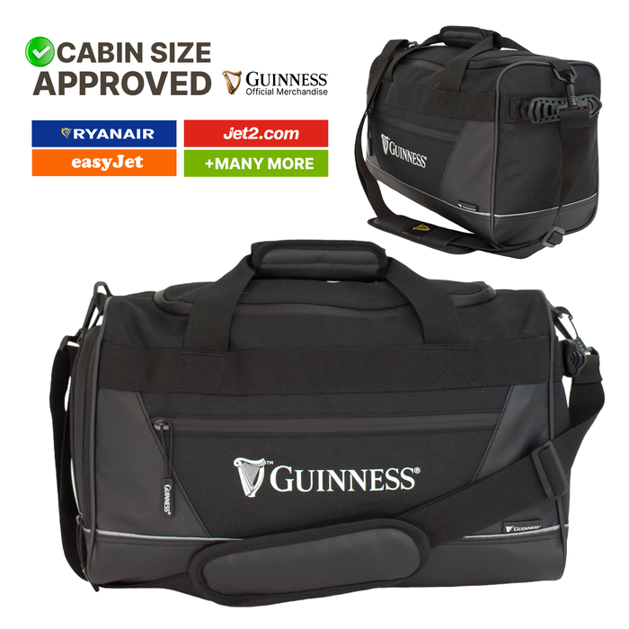 Guinness 40x25x20cm Cabin Bag – Ryanair Underseat Carry on Travel Holdall