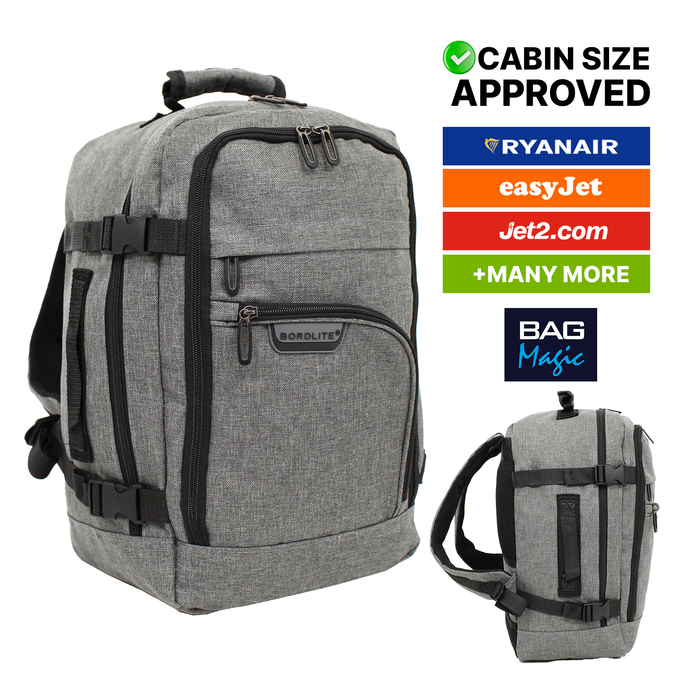 Bordlite Travel Underseat Cabin Approved Backpack, Lightweight Travel Rucksack, Premium Carry on Bag, 40x20x25cm