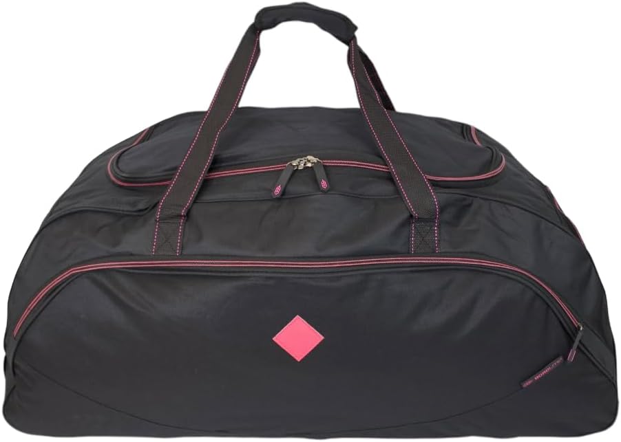Large 110L Wheeled Holdall Travel Bag Suitcase with Easy Roll Wheels