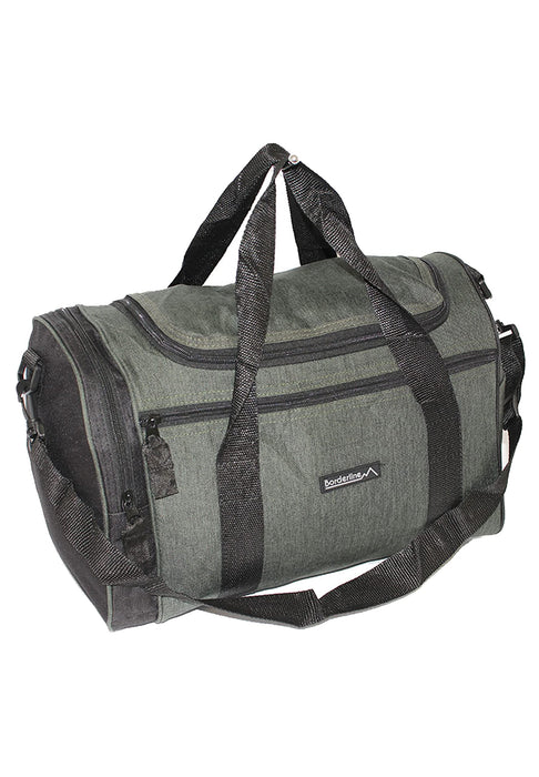 Borderline Medium Lightweight Travel Holdall Bag, 24L - Grey