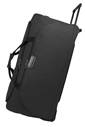 30" Large Wheeled Duffle Bag Suitcases on Wheels 96 L- Black