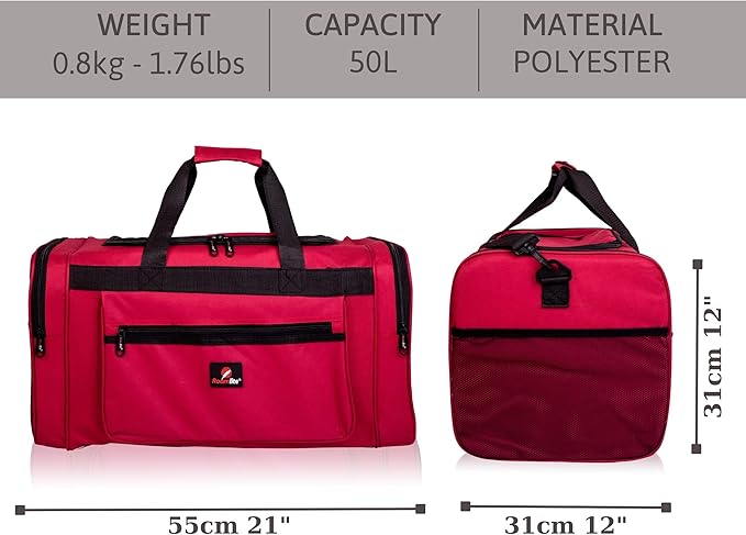Roamlite Duffle Bag Spacious & Strong Holdall for Sports, Travel & Overnight Use of Large , Medium & Small Sizes