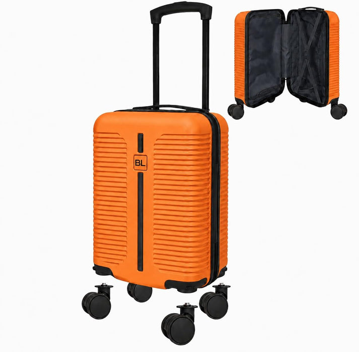 Bordlite Ryanair Cabin Suitcase 40x30x20cm – Lightweight 1.96kg Hard Shell Underseat Carry On Trolley Bag with Removable Wheels & Free Luggage Tag, Small Hand Luggage for Air Travel