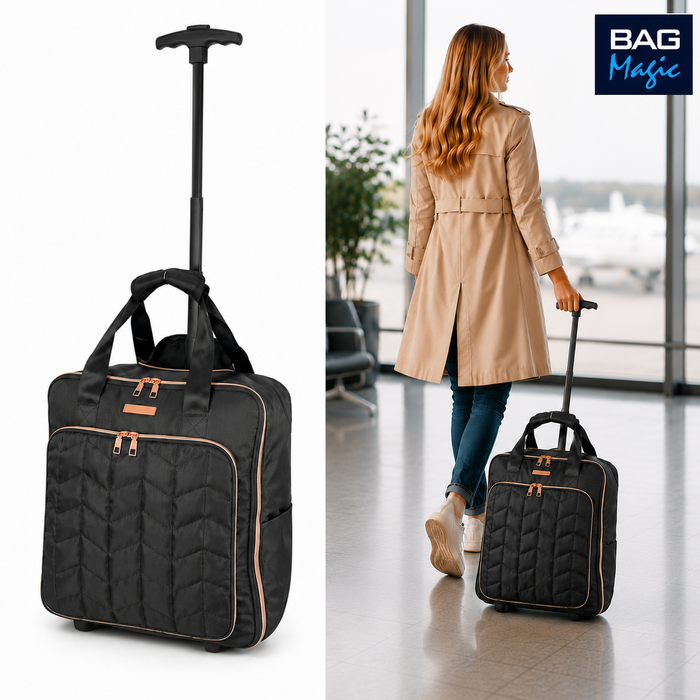 EasyJet Underseat Cabin Bag 45x36x20cm – Wheeled Carry On Holdall with Trolley Handle