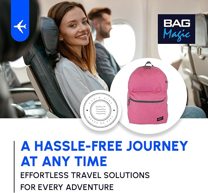 Bordlite 40x30x20cm Underseat Cabin Backpack | Fits Ryanair Free Onboard Bag