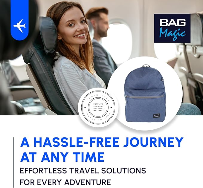 Bordlite 40x30x20cm Underseat Cabin Backpack | Fits Ryanair Free Onboard Bag
