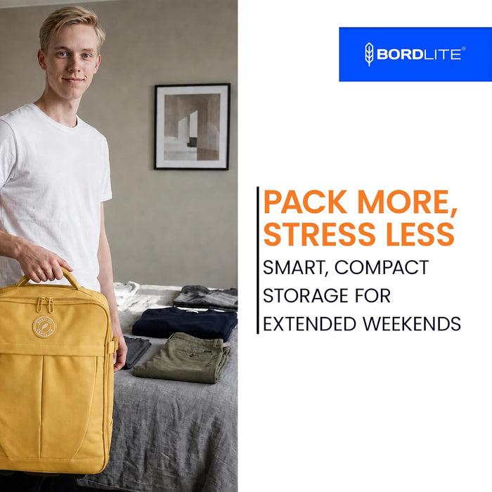 Bordlite 32L EasyJet Cabin Bag 45x36x20cm, Underseat Wheeled Travel Bag with Telescopic Handle