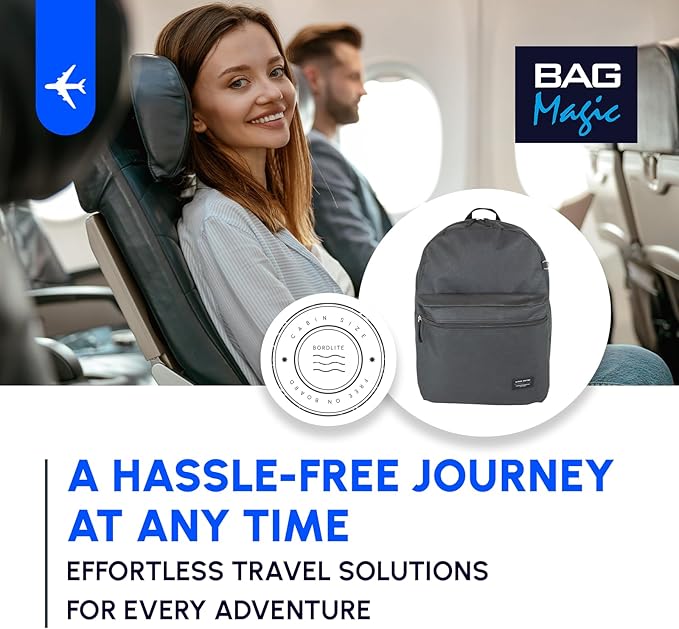 Bordlite 40x30x20cm Underseat Cabin Backpack | Fits Ryanair Free Onboard Bag