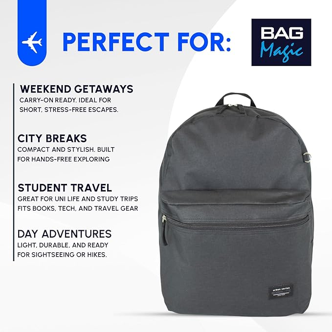 Bordlite 40x30x20cm Underseat Cabin Backpack | Fits Ryanair Free Onboard Bag