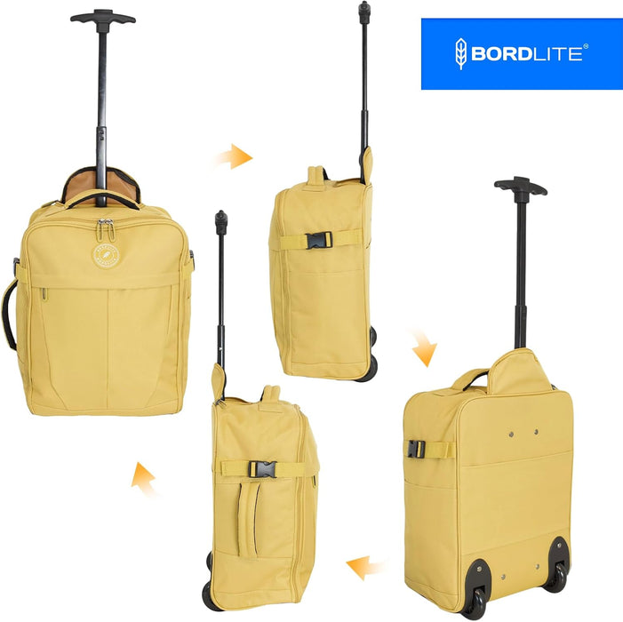 Bordlite 32L EasyJet Cabin Bag 45x36x20cm, Underseat Wheeled Travel Bag with Telescopic Handle