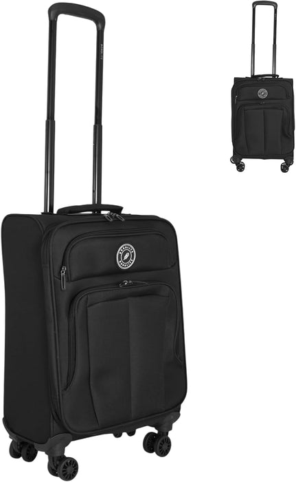 Bordlite Lightweight Expandable Suitcase - Soft Shell Travel Case with 360° Spinner Wheels
