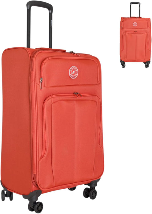 Bordlite Lightweight Expandable Suitcase - Soft Shell Travel Case with 360° Spinner Wheels