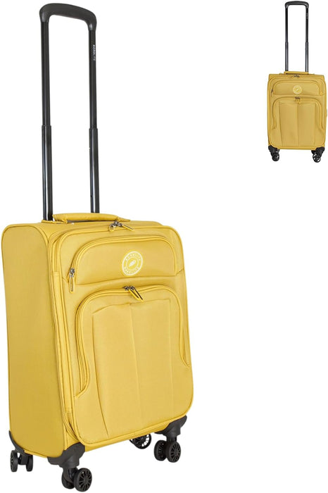 Bordlite Lightweight Expandable Suitcase - Soft Shell Travel Case with 360° Spinner Wheels