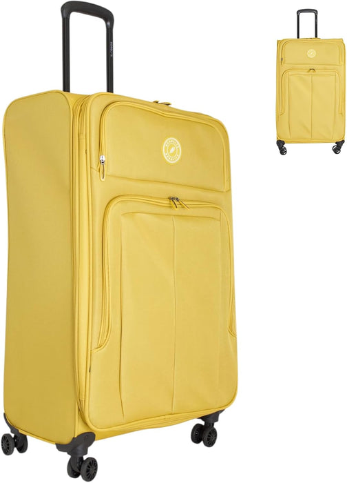 Bordlite Lightweight Expandable Suitcase - Soft Shell Travel Case with 360° Spinner Wheels