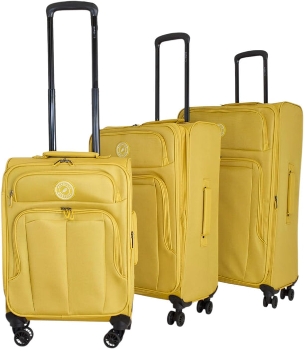 Bordlite Lightweight Expandable Suitcase - Soft Shell Travel Case with 360° Spinner Wheels