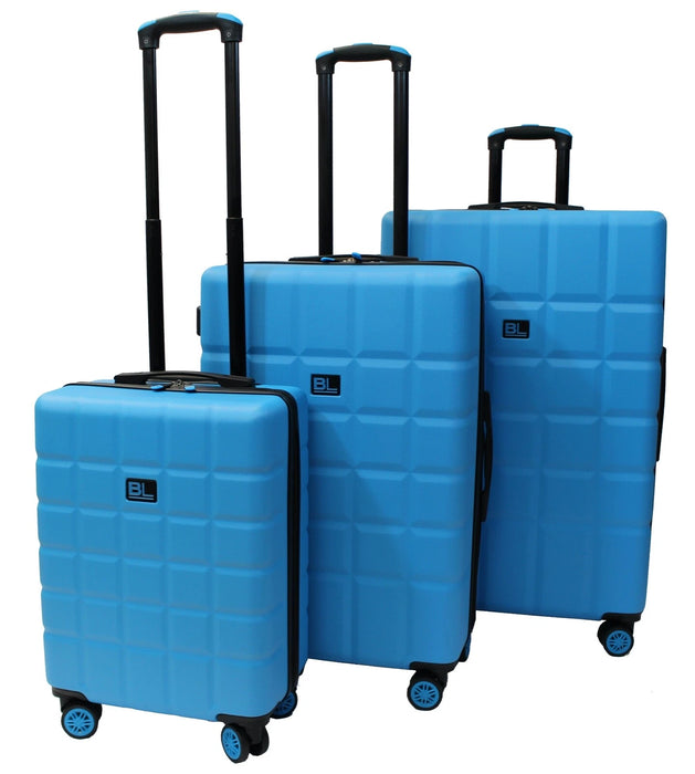Bordlite Lightweight Hard Shell ABS Suitcase +  360° Easy-Spinner Wheels