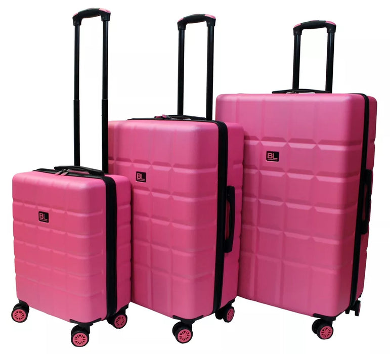 Bordlite Lightweight Hard Shell ABS Suitcase +  360° Easy-Spinner Wheels