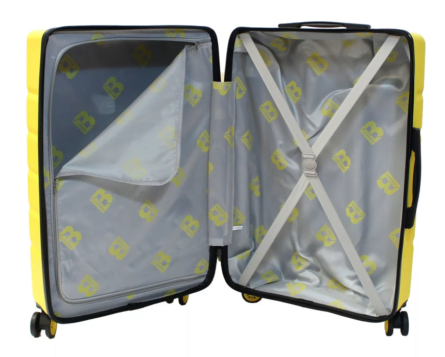 Bordlite Lightweight Hard Shell ABS Suitcase +  360° Easy-Spinner Wheels