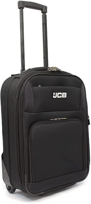 JCB Extra Large Lightweight Suitcase Luggage Cabin Trolley Bag Case Telescopic - Black