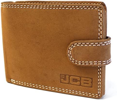 JCB - Mens Leather Gift Boxed Wallets | RFID Protected Wallets Push Close Tabbed Wallets