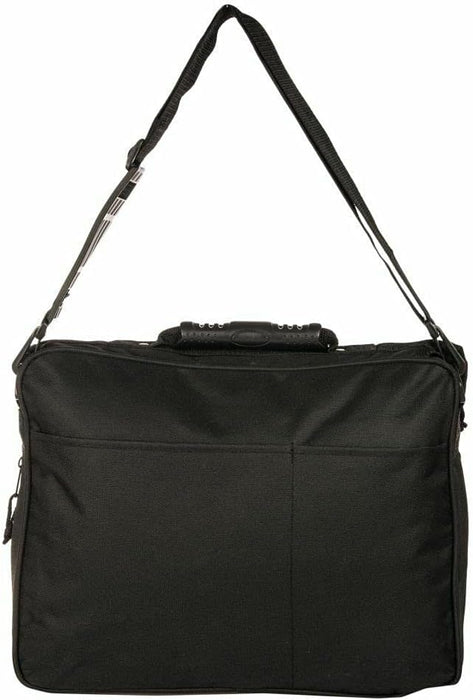 Borderline - 15.6" Black Laptop Bag Adjustable Strap Notebook Crossbody Bag | 18L