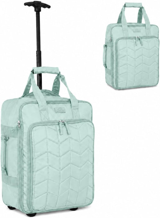 Bordlite EasyJet Underseat Cabin Bag 45x36x20cm - Wheeled Travel Holdall with Trolley Handle - Lightweight Polyester Soft Shell Carry On Luggage