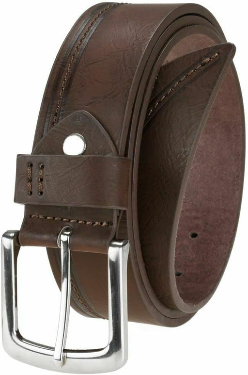 Ridgeback - Mens Leather Lined Casual Belt Double Strip Design