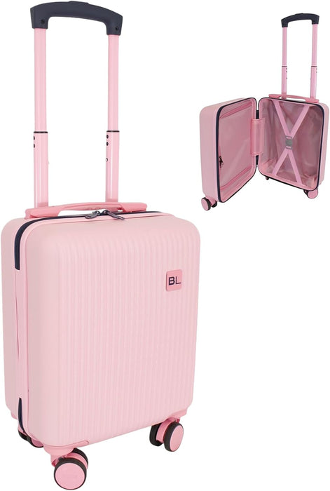 Bordlite Kids Suitcase 40x30x20cm Blue Cabin Luggage for Boys & Girls, Childrens Underseat Travel Case with 360 Spinner Wheels, Telescopic Handle, ABS Shell for Ryanair & Wizz Air