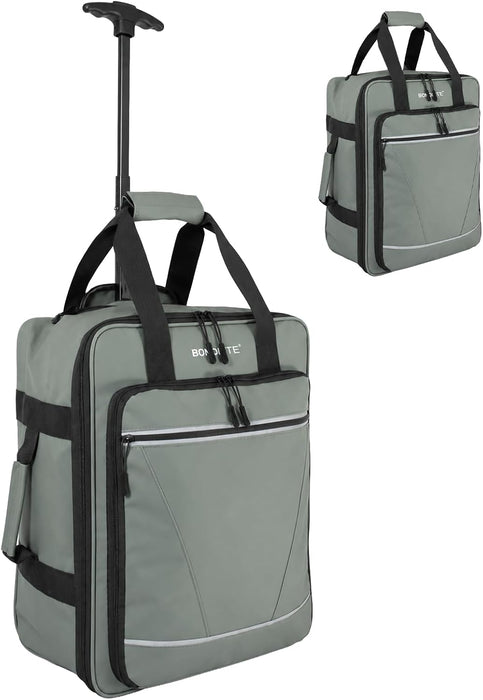 Bordlite EasyJet Underseat Cabin Bag 45x36x20cm - Wheeled Travel Holdall with Trolley Handle - Lightweight Tarp Soft Shell Carry On Luggage - Fits EasyJet Free Bag Allowance