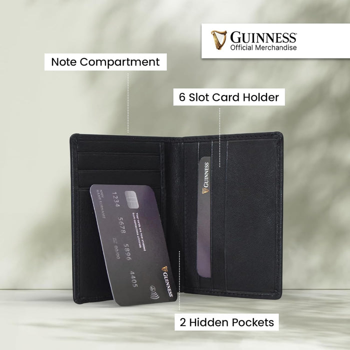 Guinness Official Men’s Genuine Leather RFID Blocking Wallets & Gift Sets