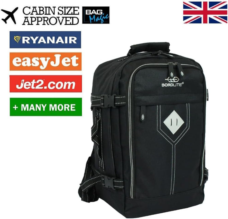 Bordlite Ryanair Cabin Approved Rucksack, Lightweight Compact Carry on Travel Holdall Backpack, Luggage Backpack Bag- 40x20x25cm