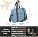 Foldable Cabin Bags Luggage, Cabin Approved Premium Flight Bag, Perfect Under Seat Hand Luggage Bag | Compact Carry on Bag