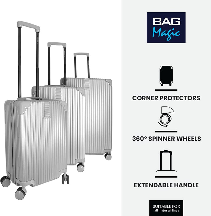 Bordlite Premium ABS Suitcases – Lightweight, Durable & Effortless 360° Spinner Wheels