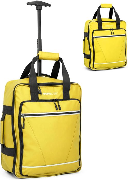 Bordlite EasyJet Underseat Cabin Bag 45x36x20cm - Wheeled Travel Holdall with Trolley Handle - Lightweight Tarp Soft Shell Carry On Luggage - Fits EasyJet Free Bag Allowance