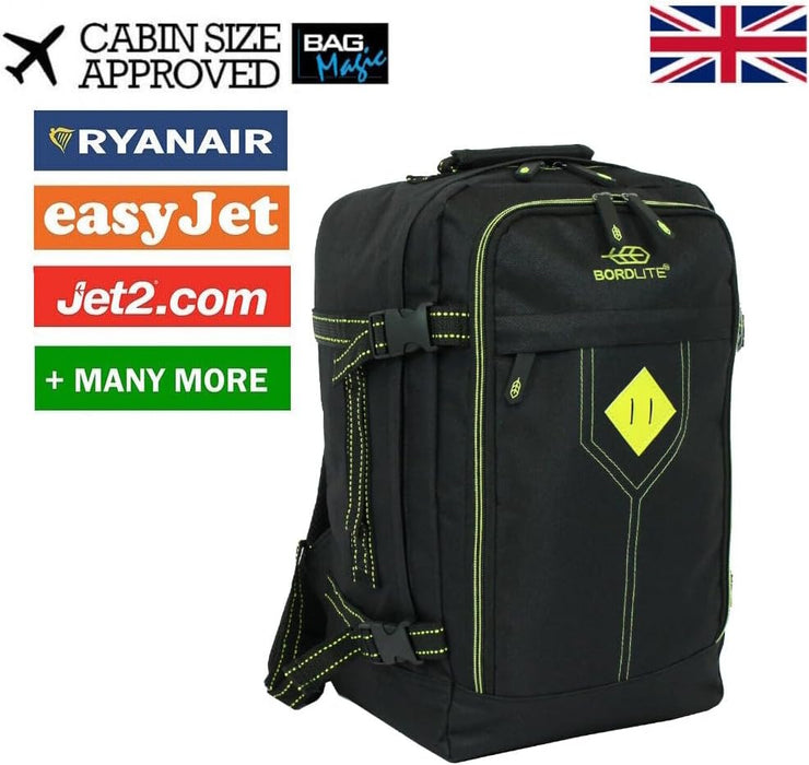 Bordlite Ryanair Cabin Approved Rucksack, Lightweight Compact Carry on Travel Holdall Backpack, Luggage Backpack Bag- 40x20x25cm