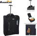 IN Travel - Soft Sided Cabin Approved Hand Luggage Suitcase - Extendable Handle Dual Wheel Multi Pocket Travel Bag 50 x 20 x 35-44L