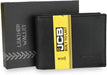 JCB - Soft Grain Leather Wallet- Built-in RFID Technology - Mens Accessories - 8 Credit Card Holder - Includes Zip Coin Pocket, Flap ID Holder - Designer Wallets for Men - Gift Boxed