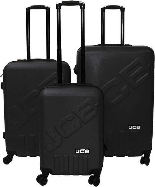 JCB - Lightweight Hard Shell Suitcase - 360 Degree Spinner Wheels - Made with ABS Polycarbonate Hard Shell - Flight Case - Luggage Bags for Travel