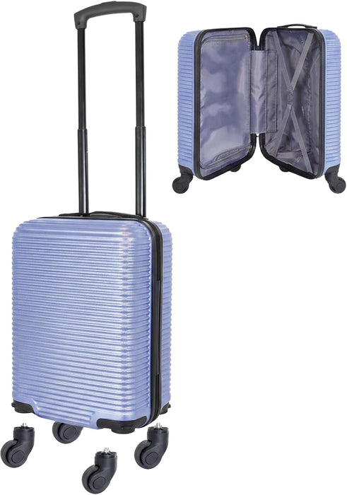 Bordlite Ryanair 40x30x20cm Underseat Carry On Suitcase with Removable Wheels | Extra Packing Space & Cabin Size Fit | Lightweight Luggage