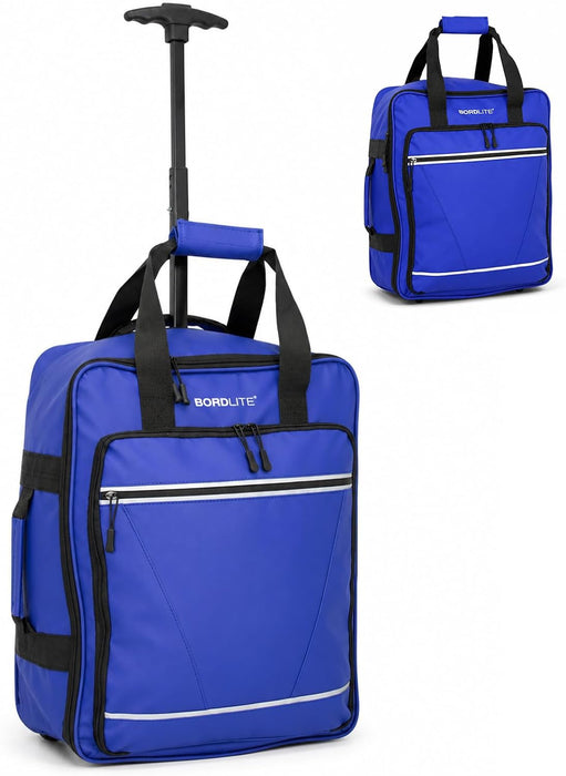 Bordlite EasyJet Underseat Cabin Bag 45x36x20cm - Wheeled Travel Holdall with Trolley Handle - Lightweight Tarp Soft Shell Carry On Luggage - Fits EasyJet Free Bag Allowance