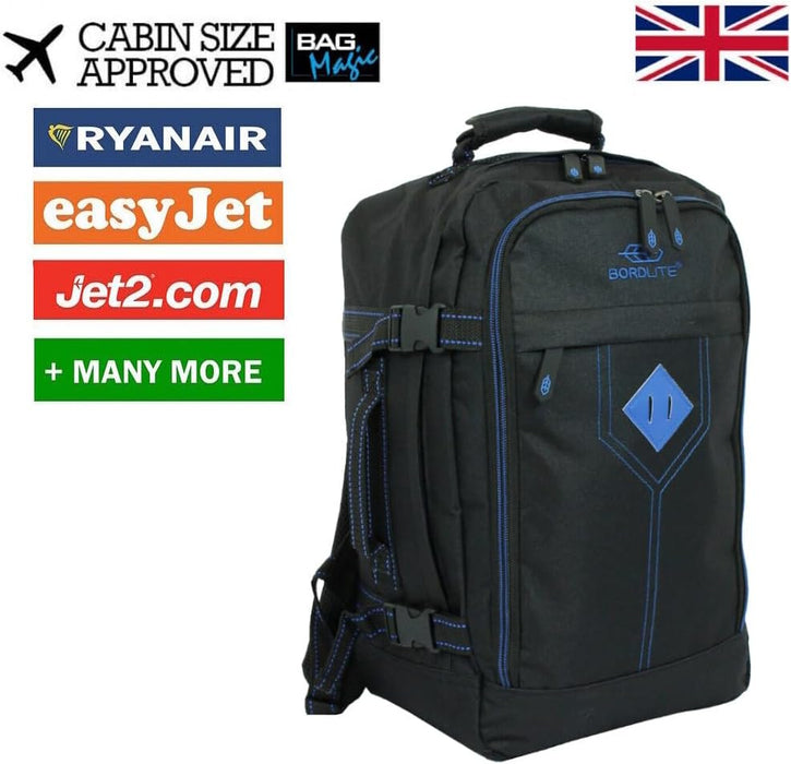 Bordlite Ryanair Cabin Approved Rucksack, Lightweight Compact Carry on Travel Holdall Backpack, Luggage Backpack Bag- 40x20x25cm