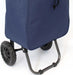 Lightweight Wheeled Shopping Trolley - Push Cart Luggage Bag with Wheels Easy Rolling Foldable Frame