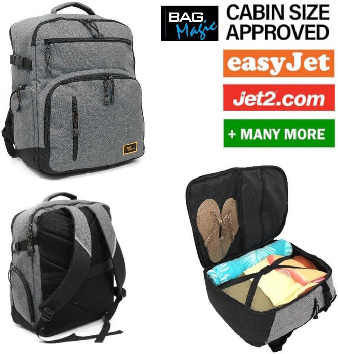 Bordlite EasyJet Approved Cabin Rucksack 45 x 20 x 25cm | Hand Luggage Backpacks, Underseat Carry-Ons | Travel-Friendly 20L Flight Bags for Men & Women | Sustainable, Durable Travel Gear