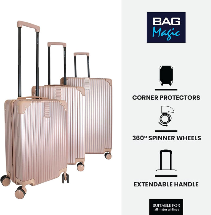 Bordlite Premium ABS Suitcases – Lightweight, Durable & Effortless 360° Spinner Wheels