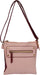 Nicole Brown - Women's Faux Leather Cross Body Multi Pocket Handbag - Adjustable Strap Crossbody Bags