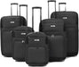 JCB Extra Large Lightweight Suitcase Luggage Cabin Trolley Bag Case Telescopic - Black